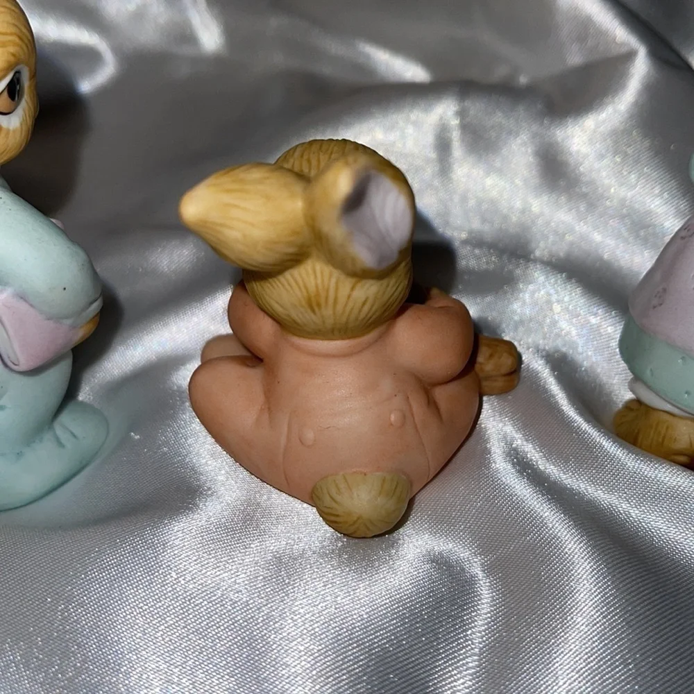 Home Interiors Vintage Bunny Trio 1466 Cute Nursery Poses
